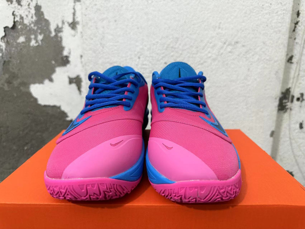 Nike Precision 7 Basketball Shoes Pink Blue
