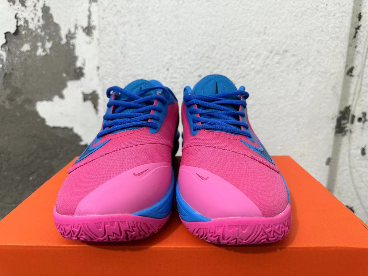 Nike Precision 7 Basketball Shoes Pink Blue