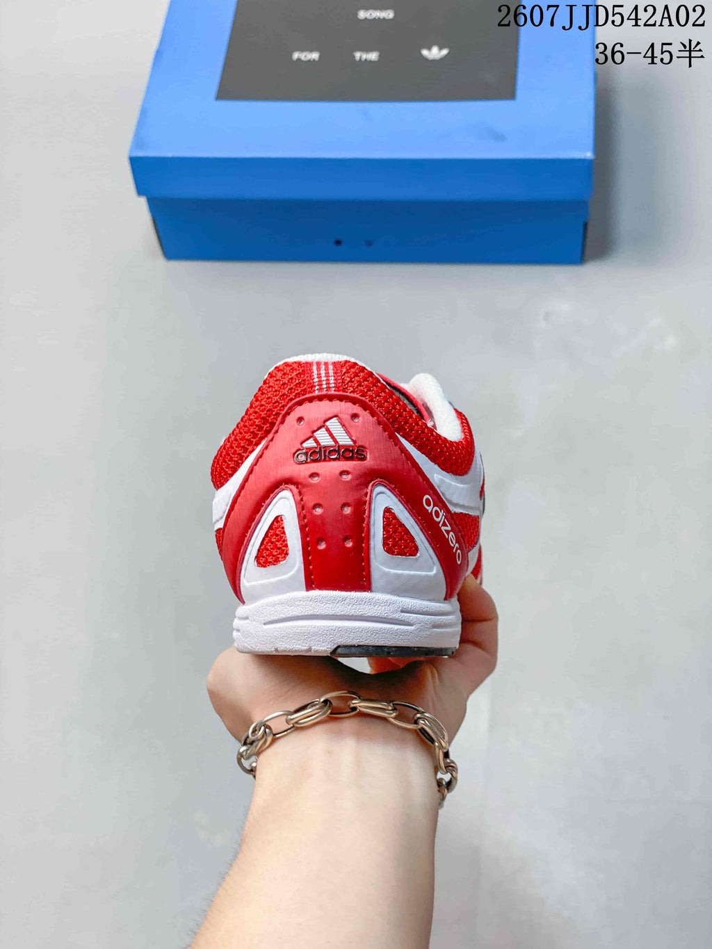 adidas Adizero PR SFTM Red and White Sneakers