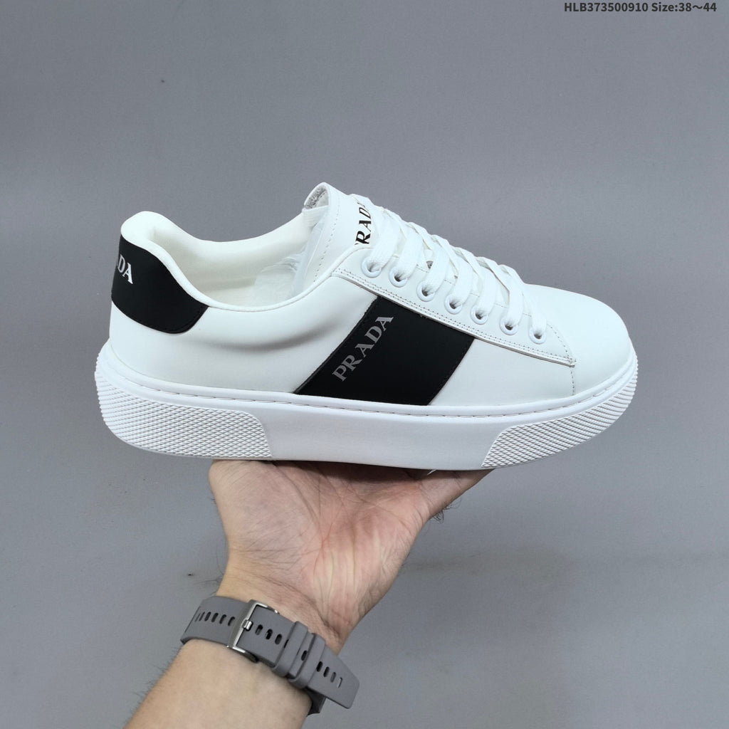 Prada Cloudbust Thunder Men's Low-Top Sneakers, White