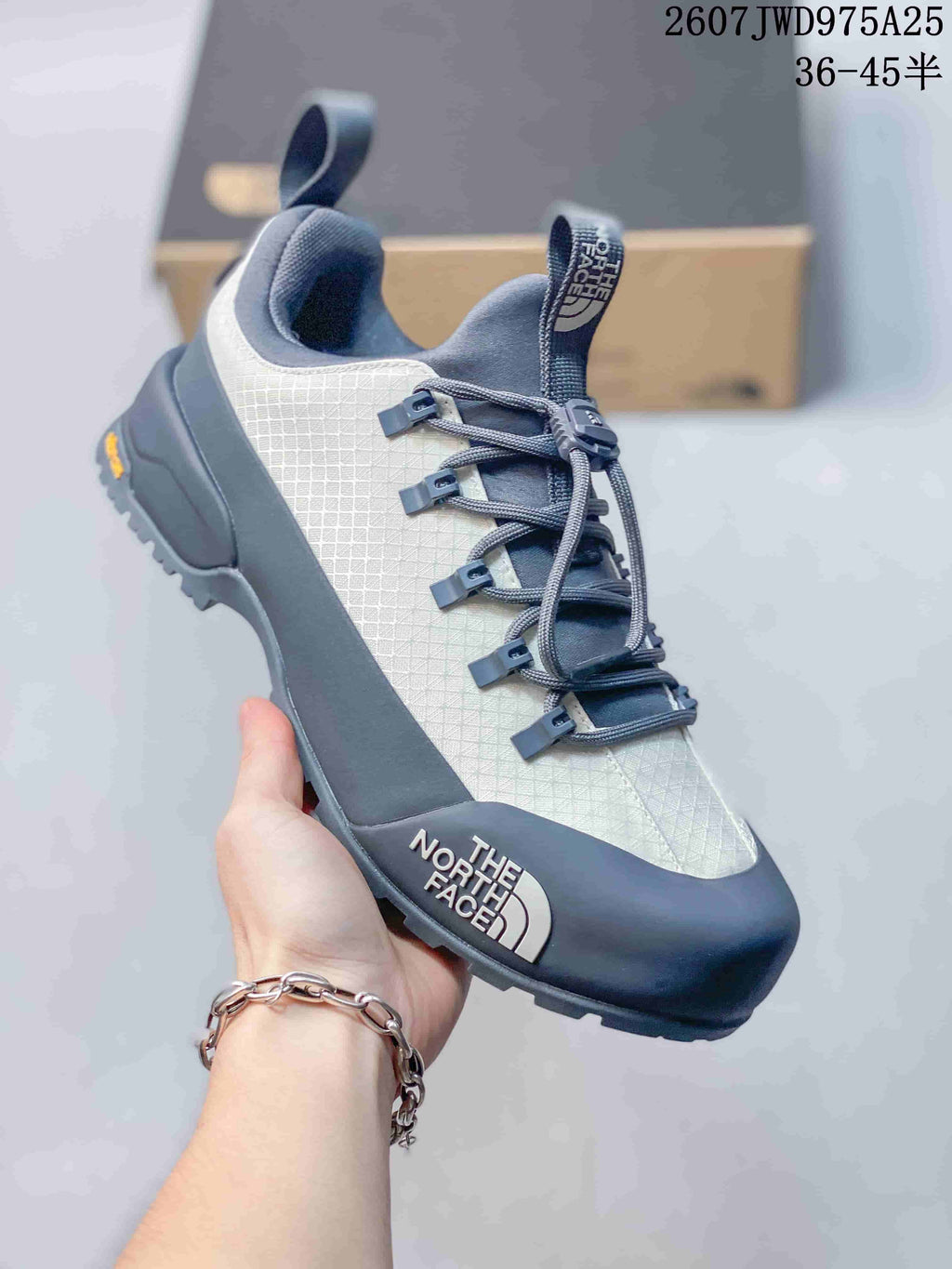 The North Face Hiking Sneakers Gray and White 2607JWD975A25