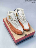 Nike Air Jordan 12 Sneakers White Orange CT8013-116