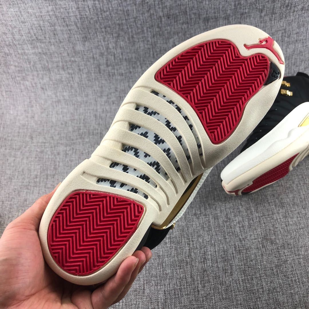 Jordan Air Jordan 12 CNY Patchwork High-Top Sneakers Black