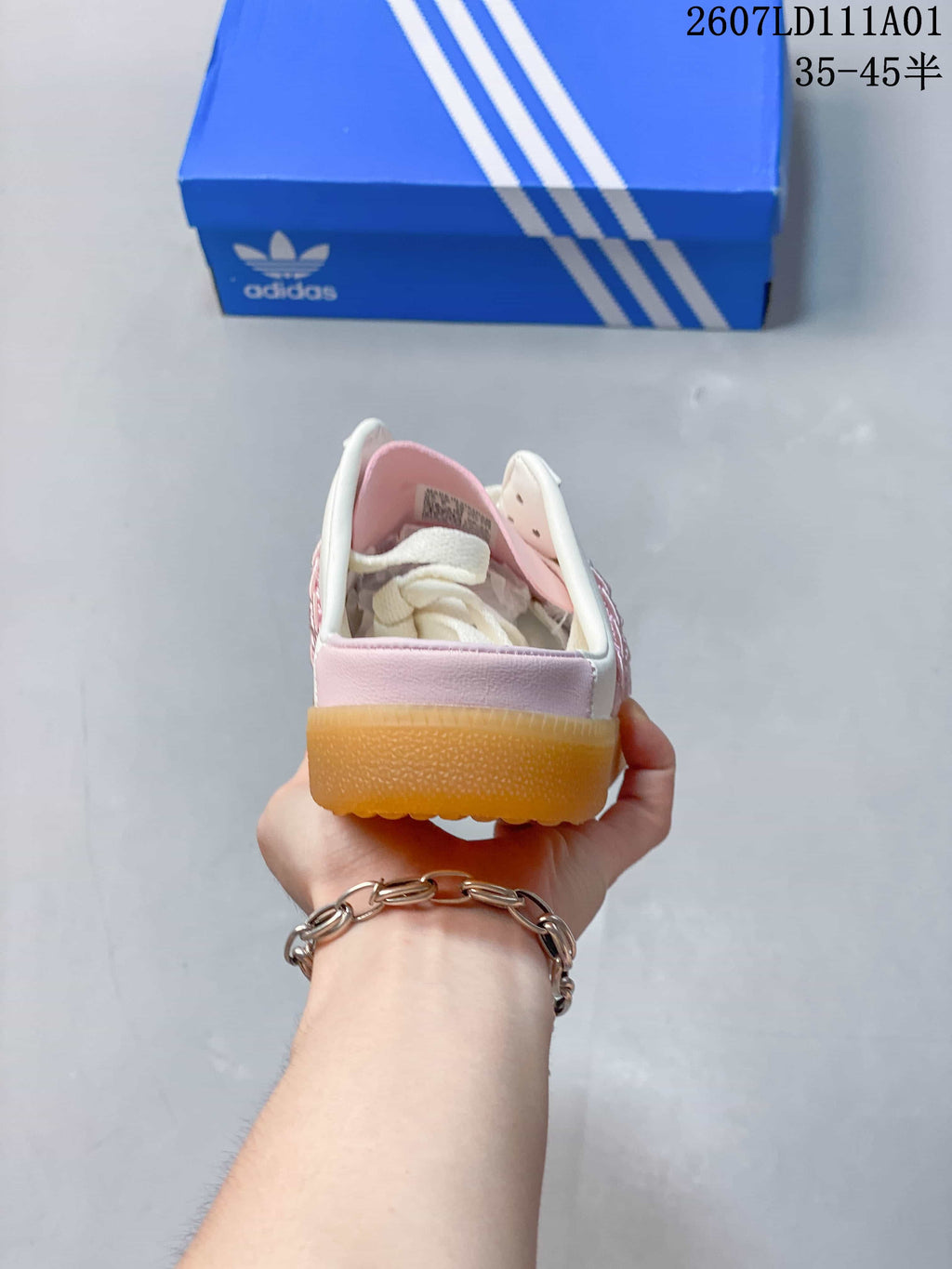 Adidas Samba OG Mule Sneakers White Pink KH7719