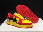 BAPE Bape Sta Low-Top Sneakers Red Yellow Black