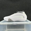 Gray and White Low-Top Sneakers