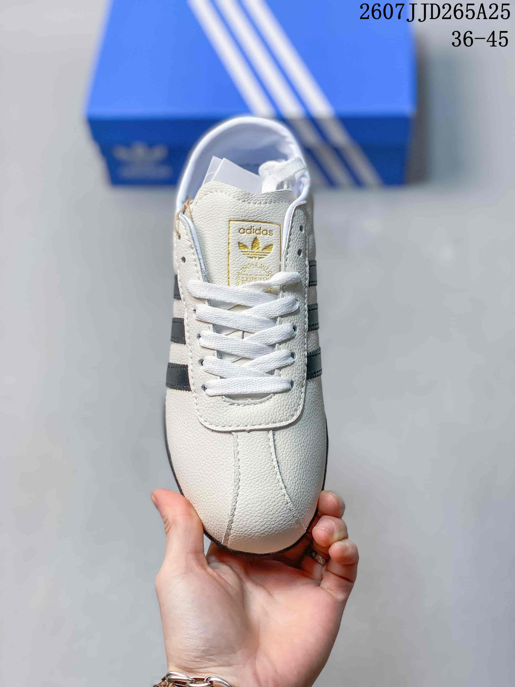 adidas Tokyo Low-Top Sneakers White with Black Stripes