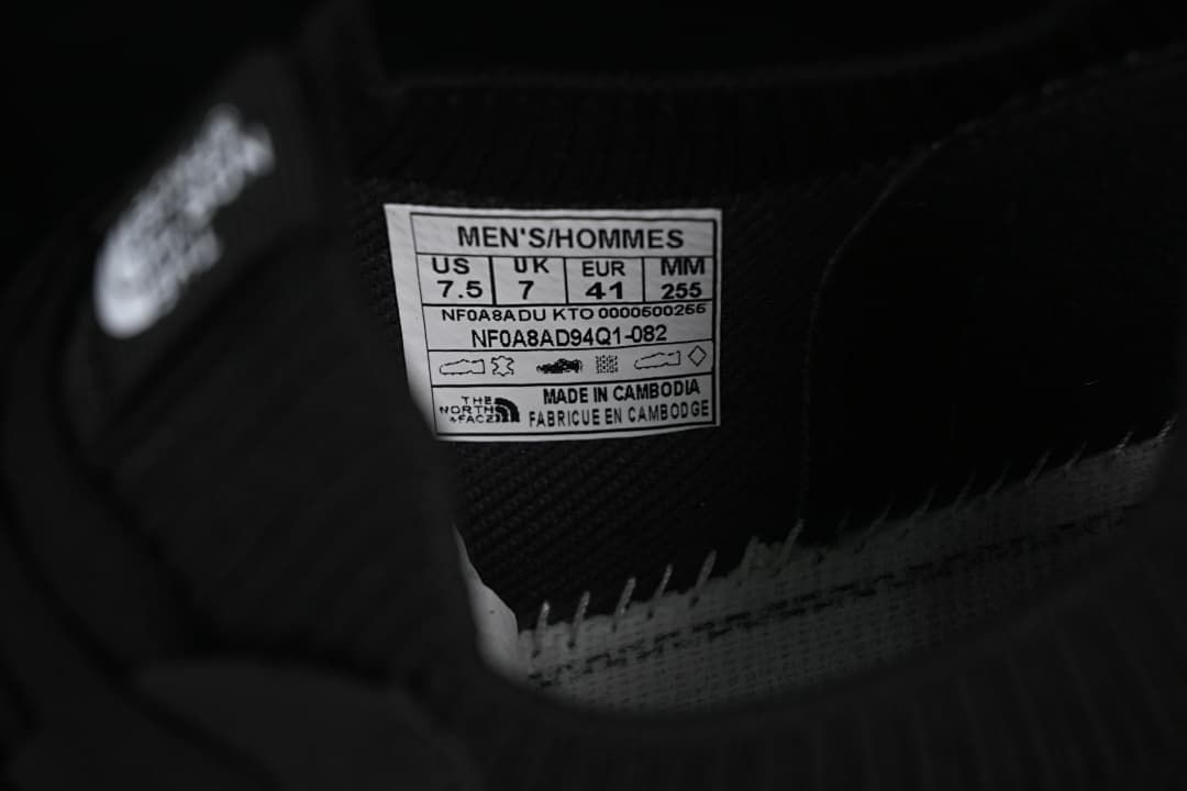 The North Face NF0A8AD94QI-082 Black Low-Top Shoes