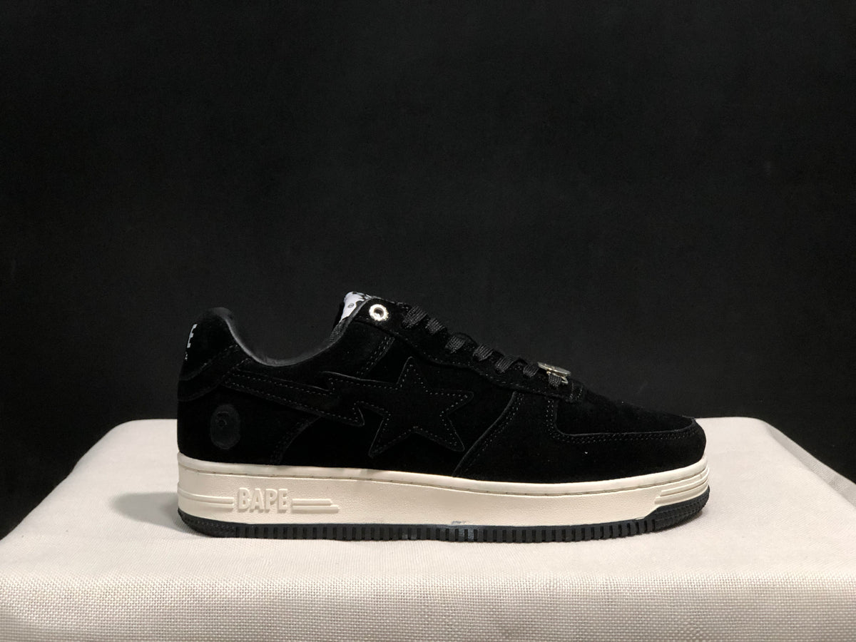 BAPE STA Low-Top Sneakers Black Suede