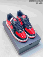 Nike Air Force 1 '07 Red Black Low-Top Sneakers