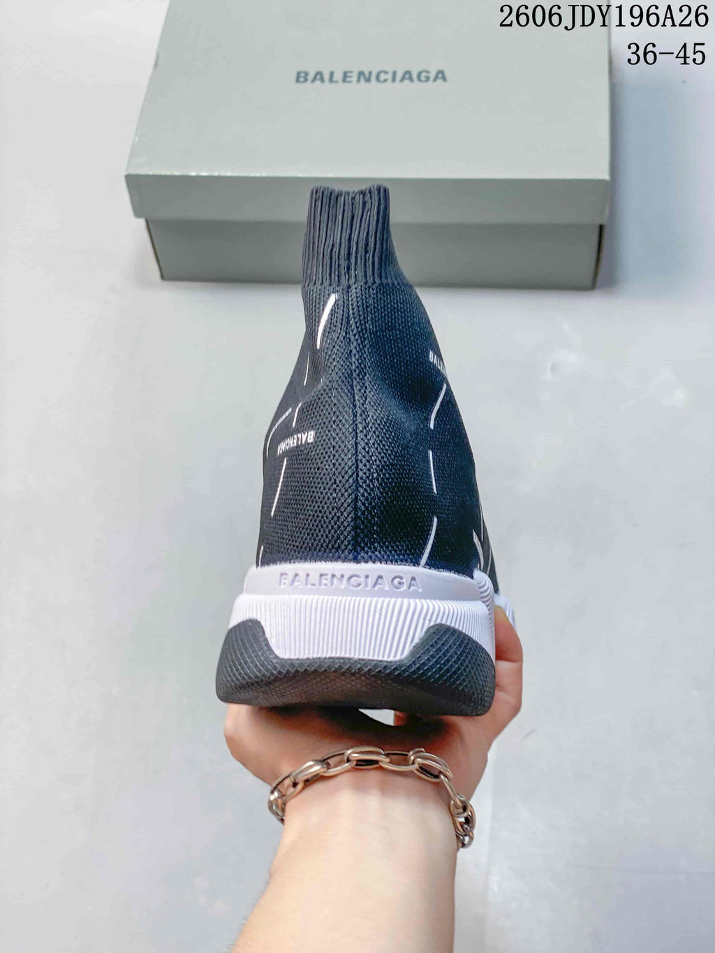 Balenciaga Sock Sneakers Dark Navy JDY196A26