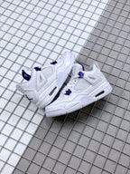 Jordan Air Jordan 4 Court Purple White and Purple Sneakers