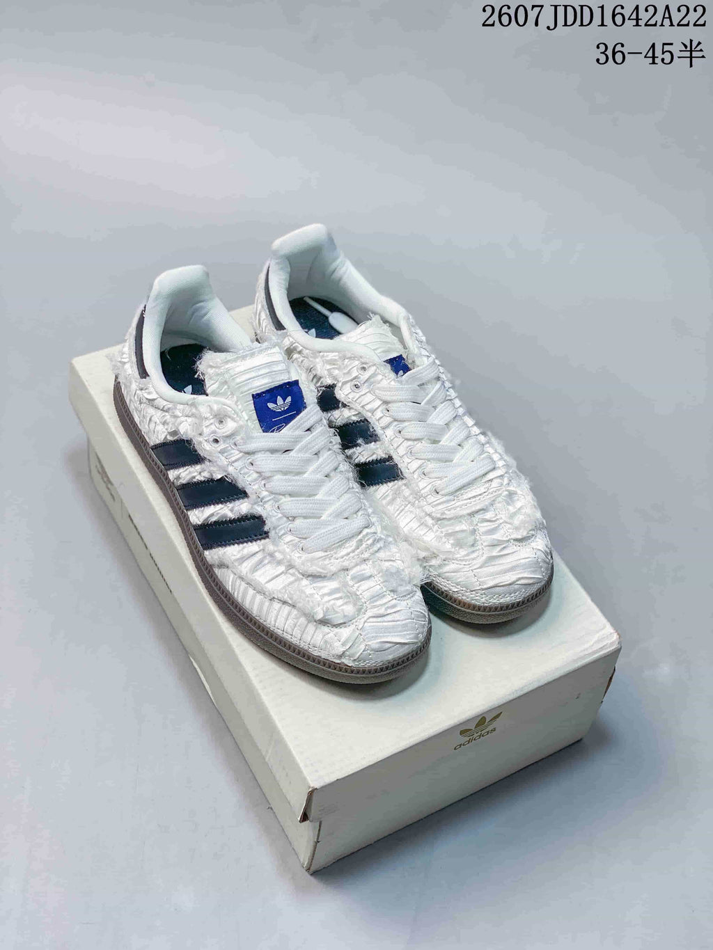 adidas Originals x Caroline Samba OG White Navy Sneakers