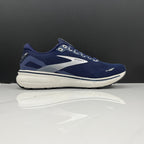 Brooks Ghost 15 Running Shoes in Navy and White