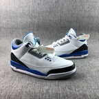 Fragment x Air Jordan 3 White Blue Sneakers CT8532-040