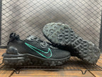 Nike React Black Sneakers with Teal Swoosh