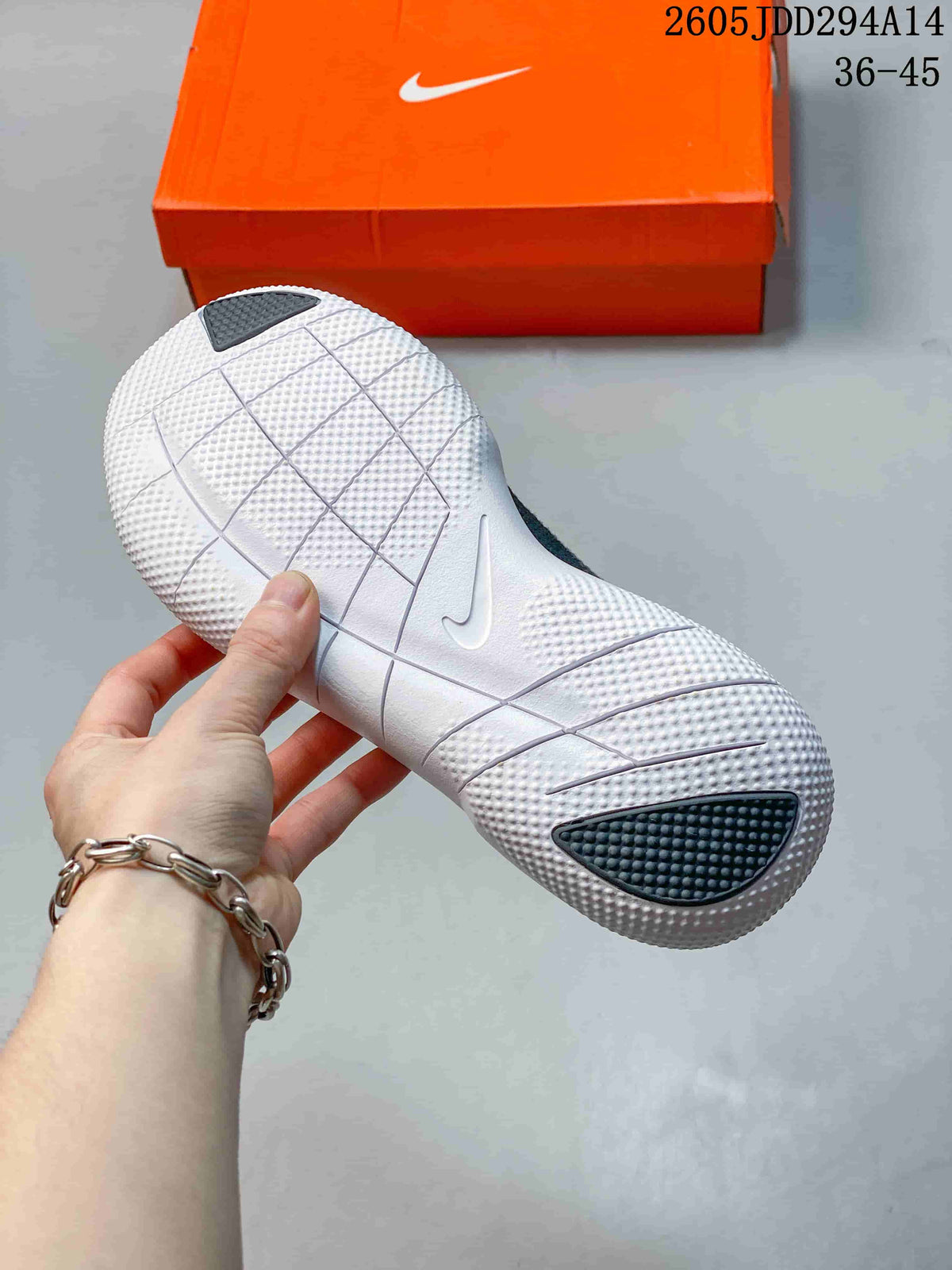 Nike Free Low-Top Running Sneakers Dark Gray White