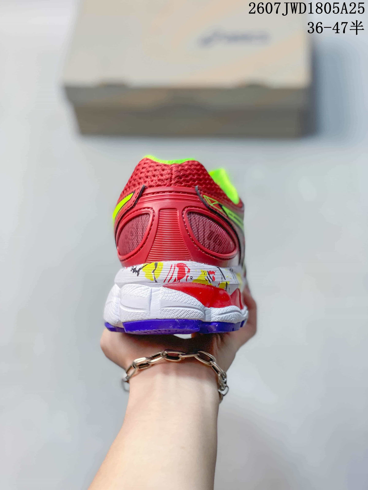ASICS Gel-Nimbus 16 Running Shoes Red Neon Green 712750QWU