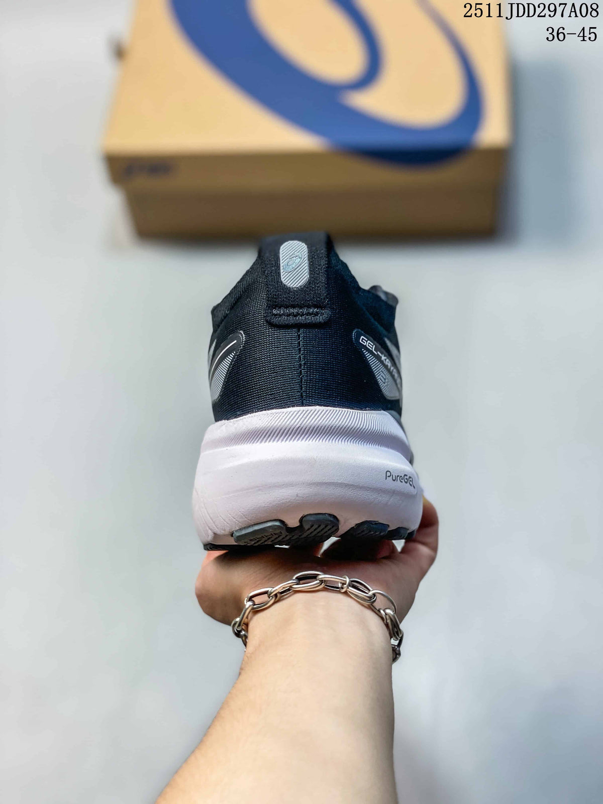 Asics GEL-KAYANO Running Shoes Black White 2511JDD297A08