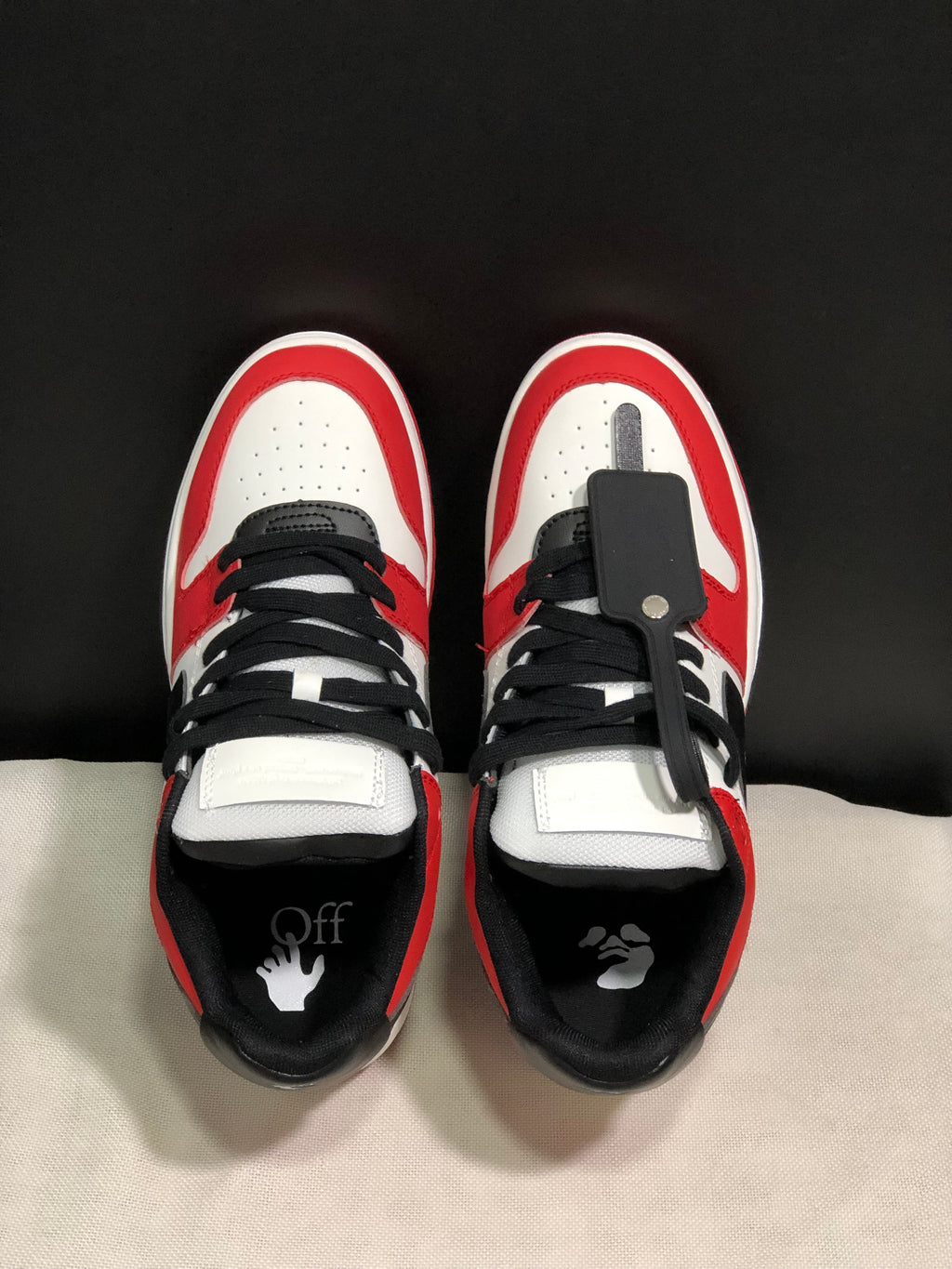 Off-White Out Of Office Low-Top Sneakers Red White Black