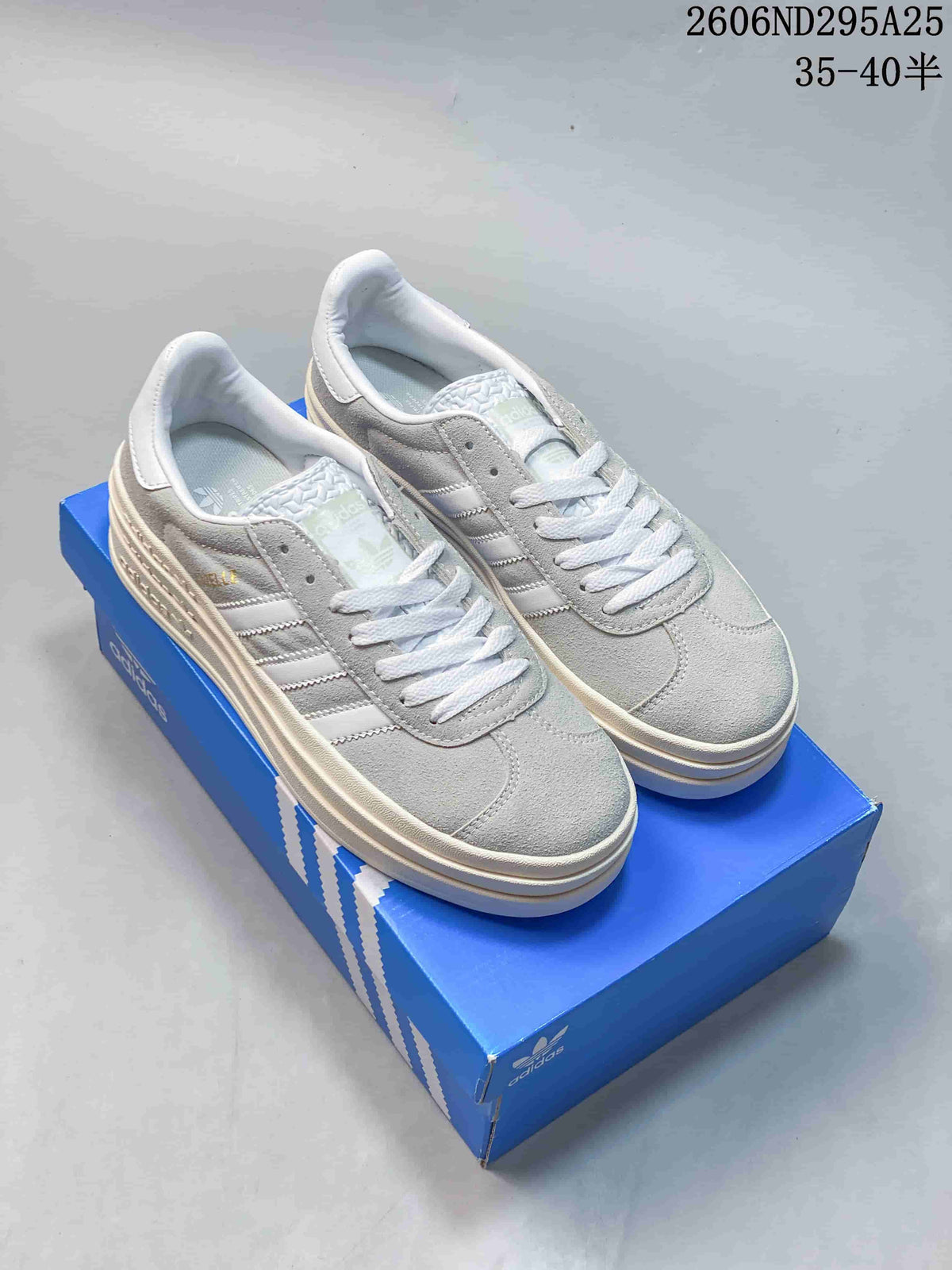 adidas Originals Gazelle Bold W Suede Sneakers Grey White