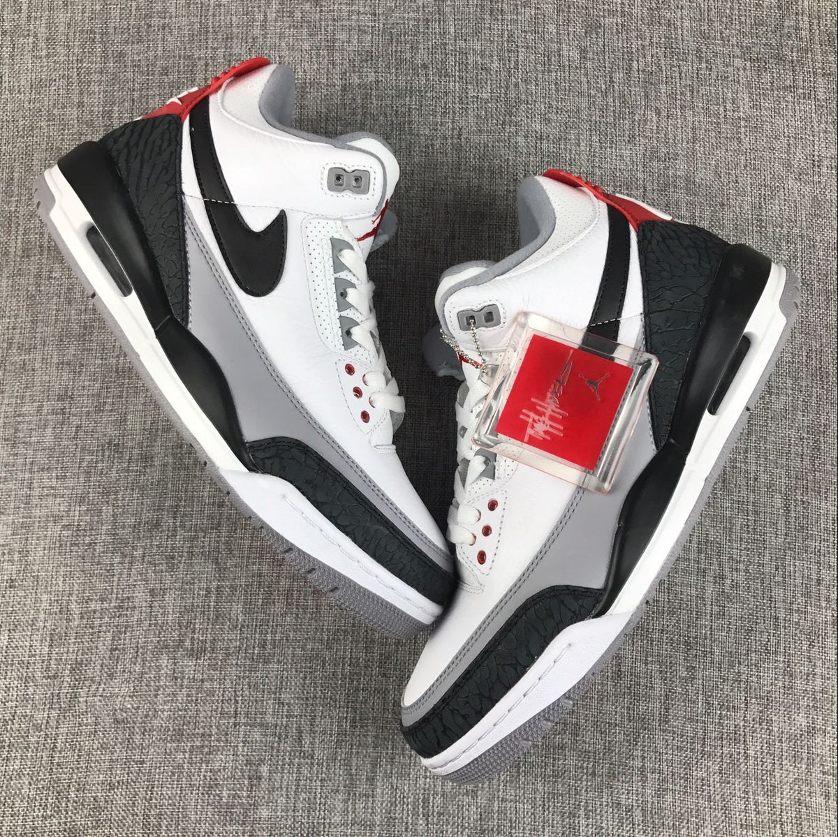 Jordan Air Jordan 3 White Grey Black Red Sneakers