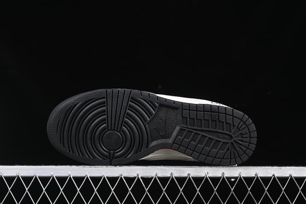 Nike SB Dunk Low Cream Houndstooth Swoosh Sneakers