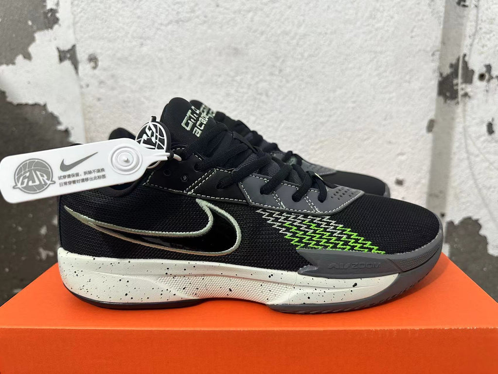 Nike GT Cut Academy Black and Volt Basketball Shoes
