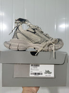 2002 Beige and Black Canvas Sneakers