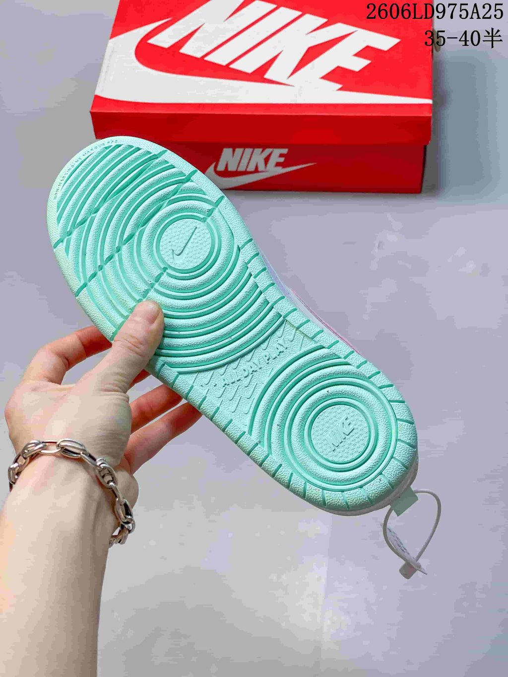Nike Court Borough Low Sneakers White Mint Pink 2606LD975A25