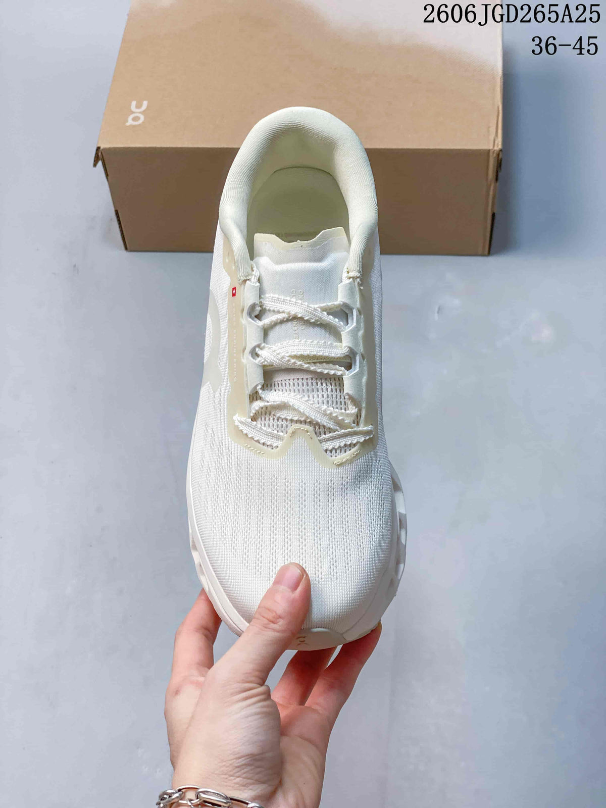 On Cloudmonster 3 White Running Shoes
