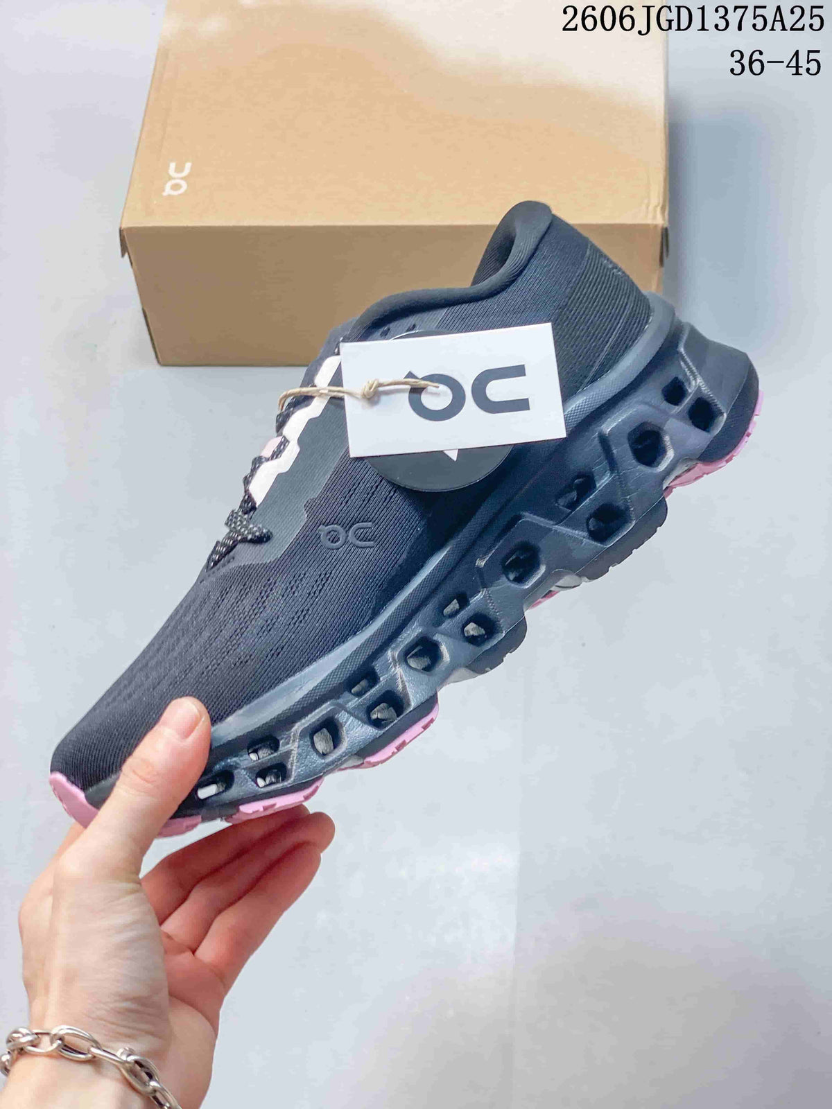 On Cloudmonster 3 Sneakers Dark Gray Pink 2606JGD1375A25