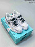 Nike Court Vision Low DIY Custom White Sneakers