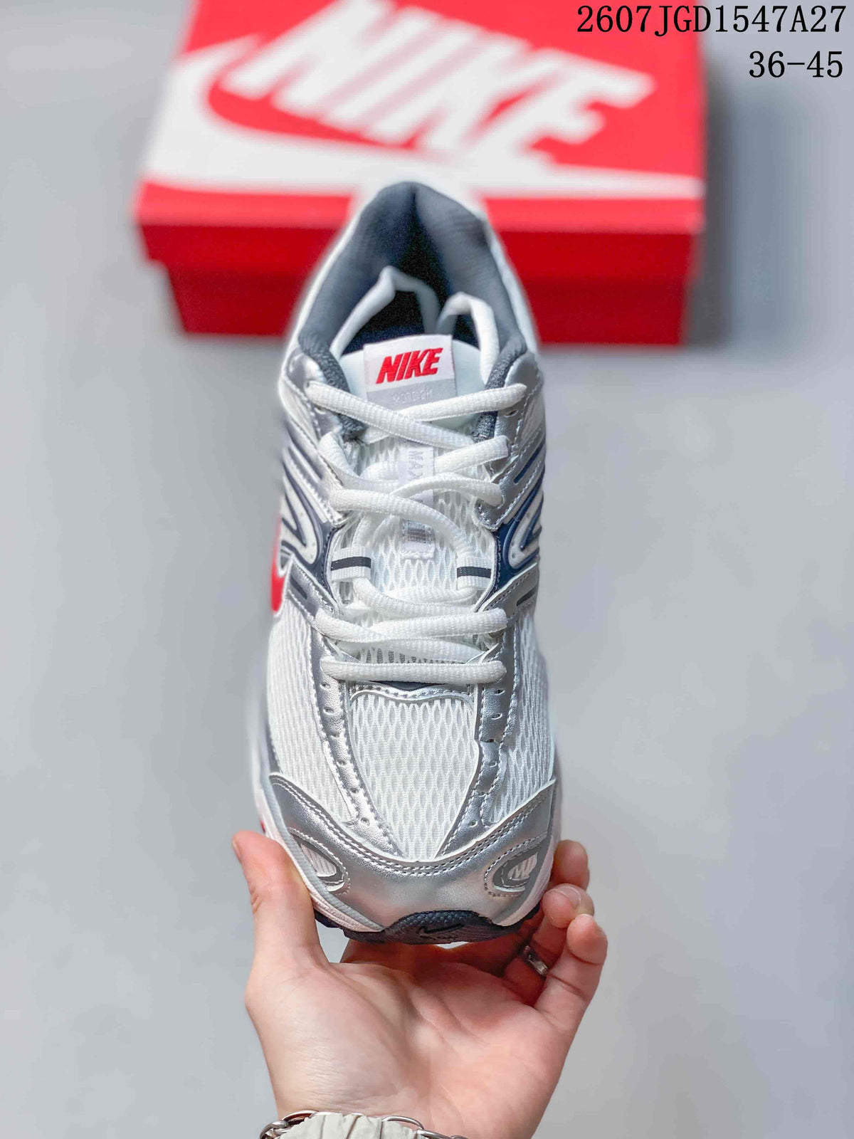 Nike Air Max Moto 2K Sneakers White Silver Red