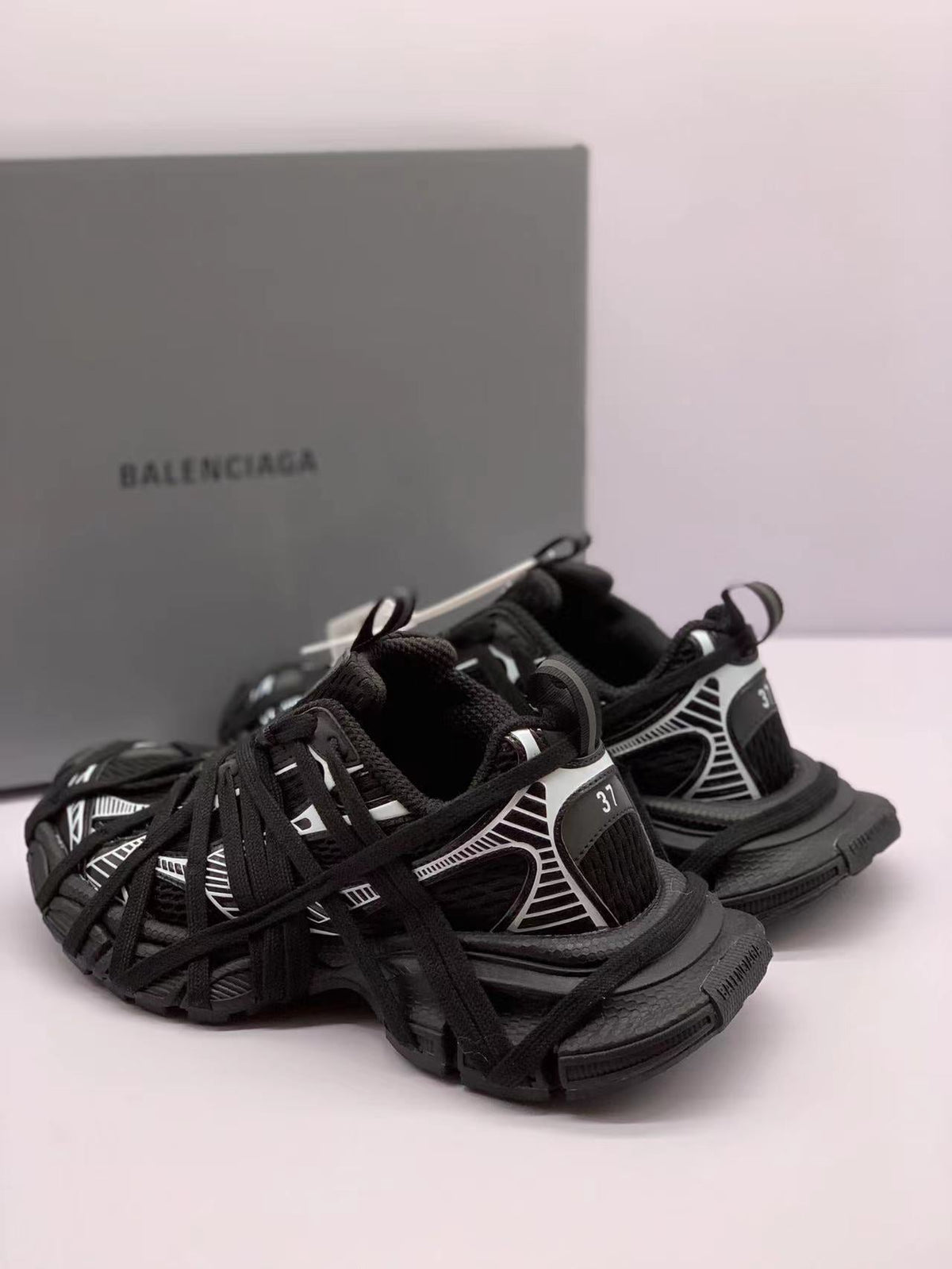 Balenciaga 3XL Sneakers Black White