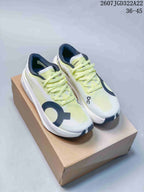 On Cloudboom Running Shoes in Volt and White