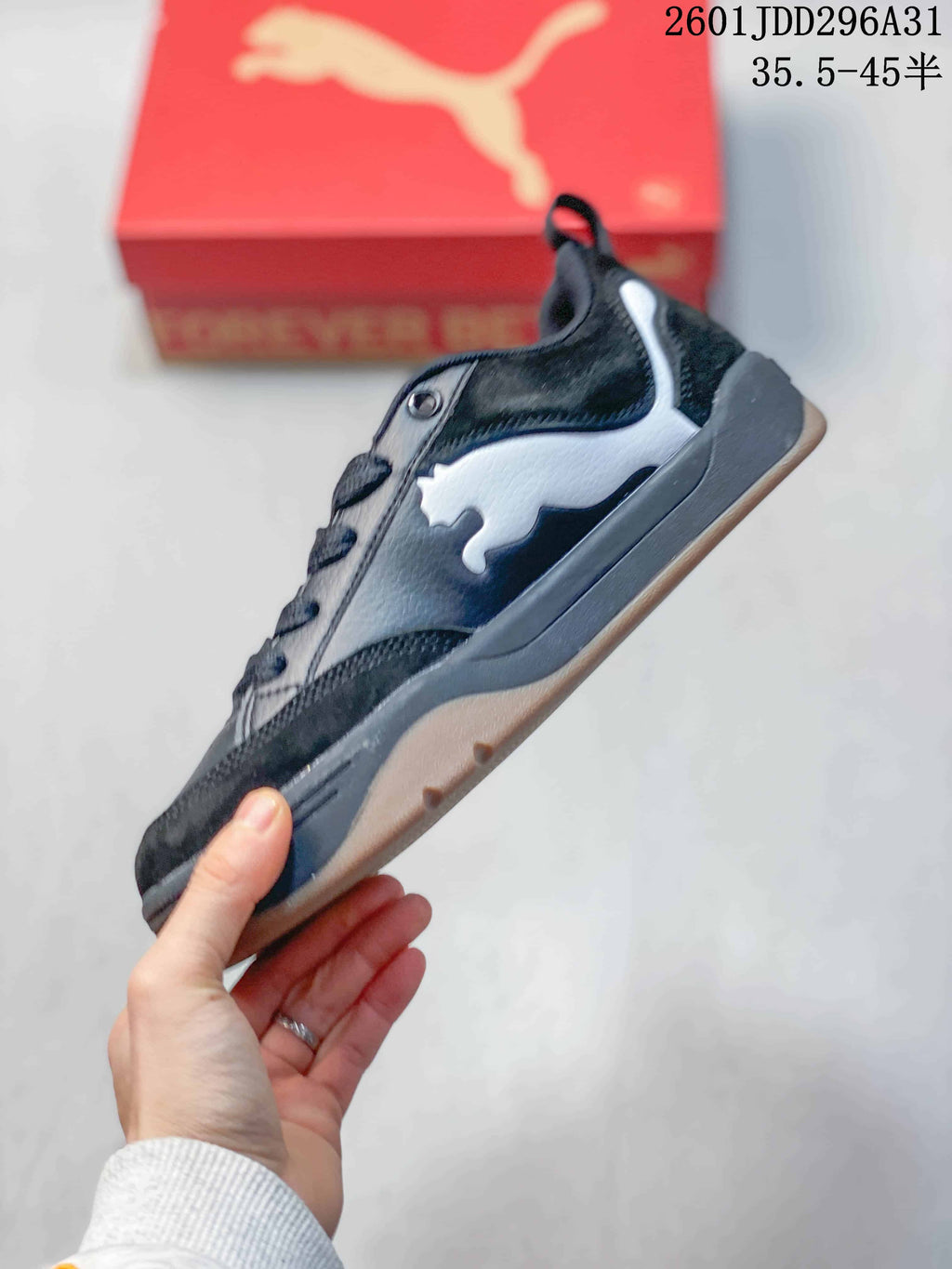 PUMA 180 Sneakers Black White Gum Style 2601JDD296A31