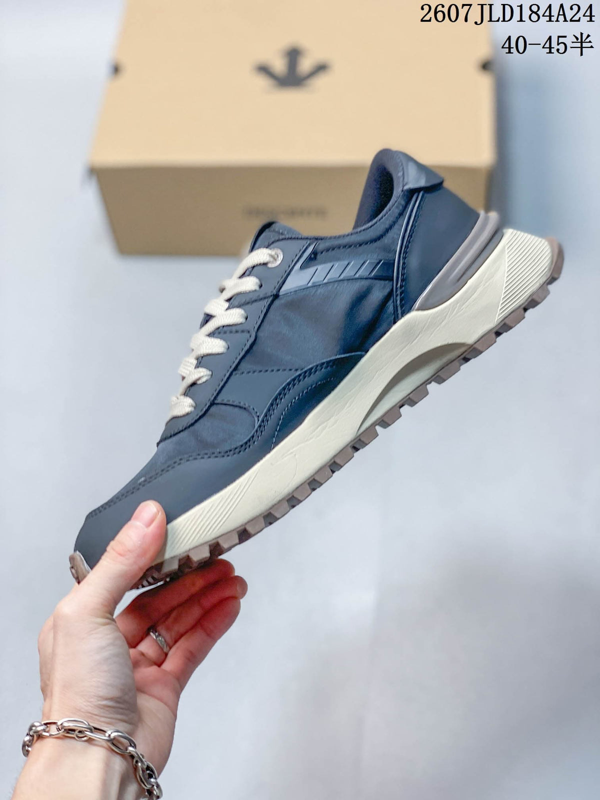 DESCENTE Chron Retro Casual Sneakers Navy Cream 712840YWT