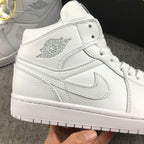 Air Jordan 1 Mid White Sneakers