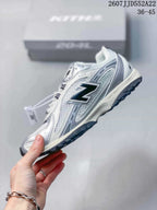 New Balance NB204 Retro Running Sneakers White Silver