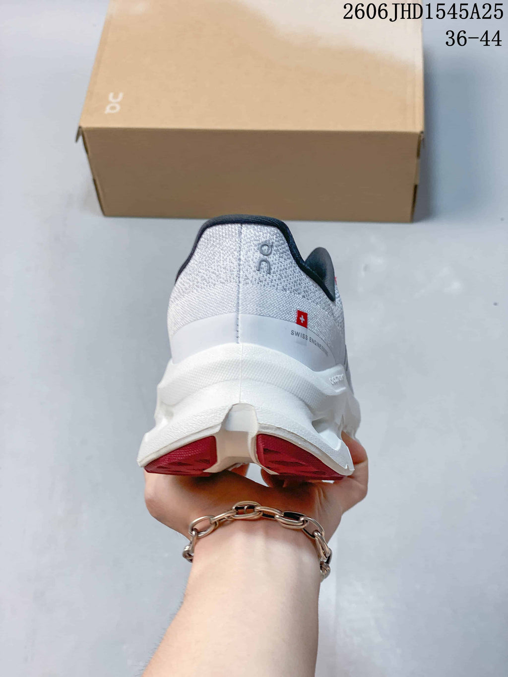 On Cloudtilt Running Shoes, White and Red