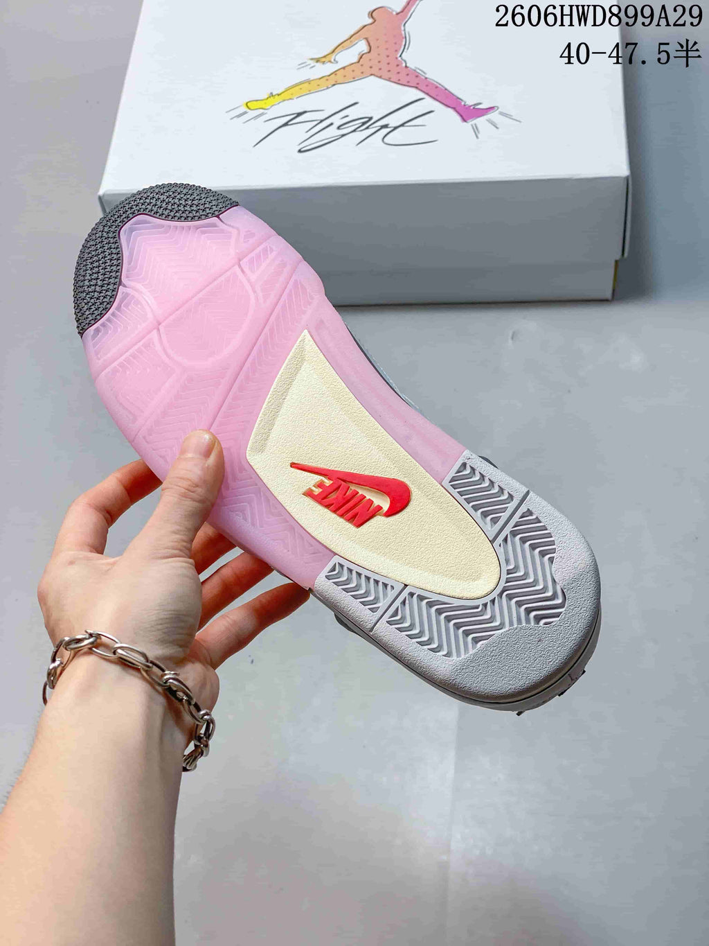 Jordan Air Jordan 4 Retro Comic White Pink Sneakers