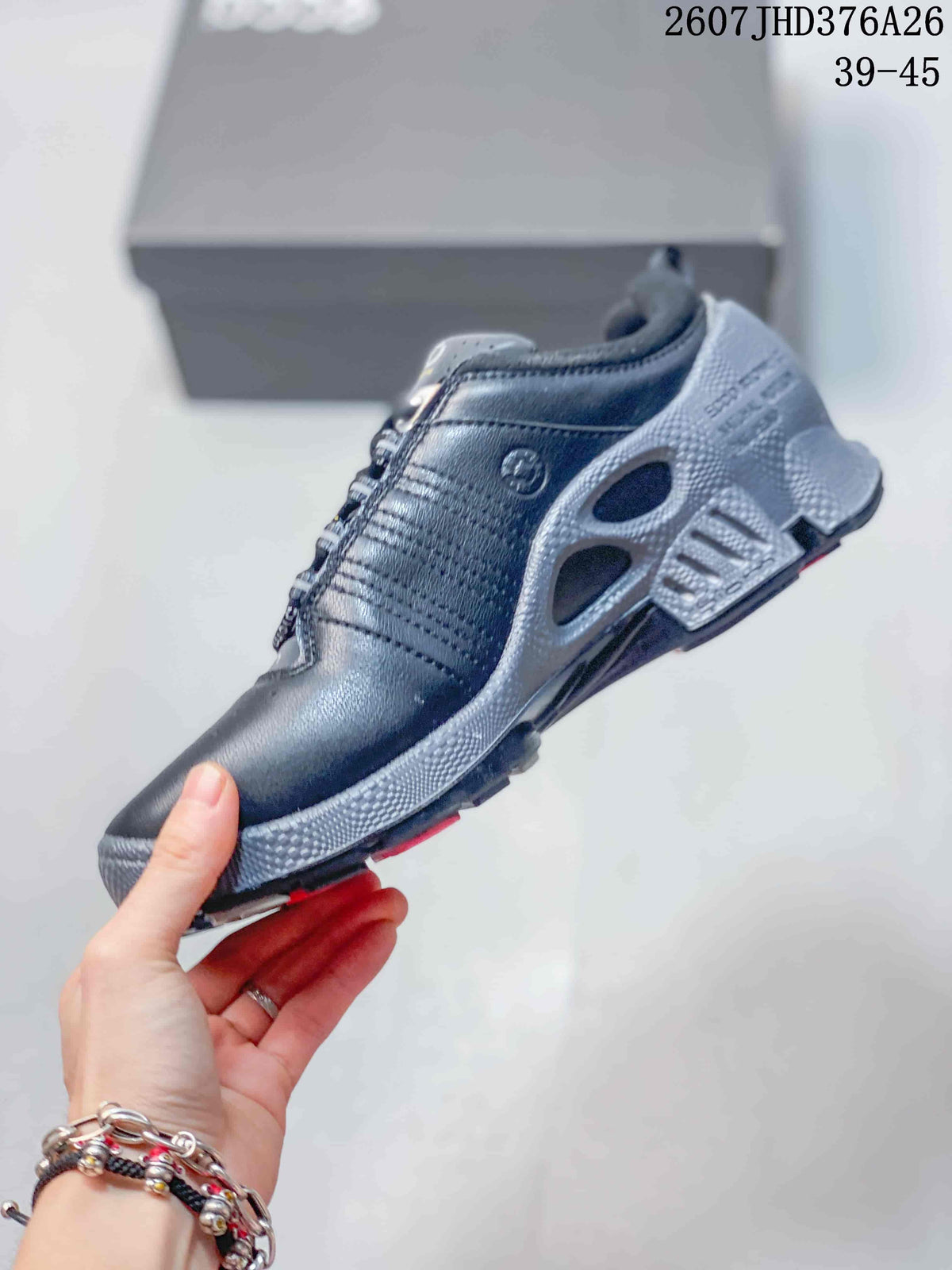 ECCO BIOM JHD376A26 Black Leather Sneakers