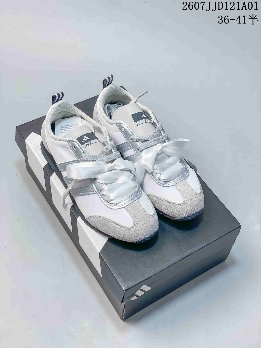 adidas JOG 2.0 Retro Low-Profile Sneakers with Ribbon Laces