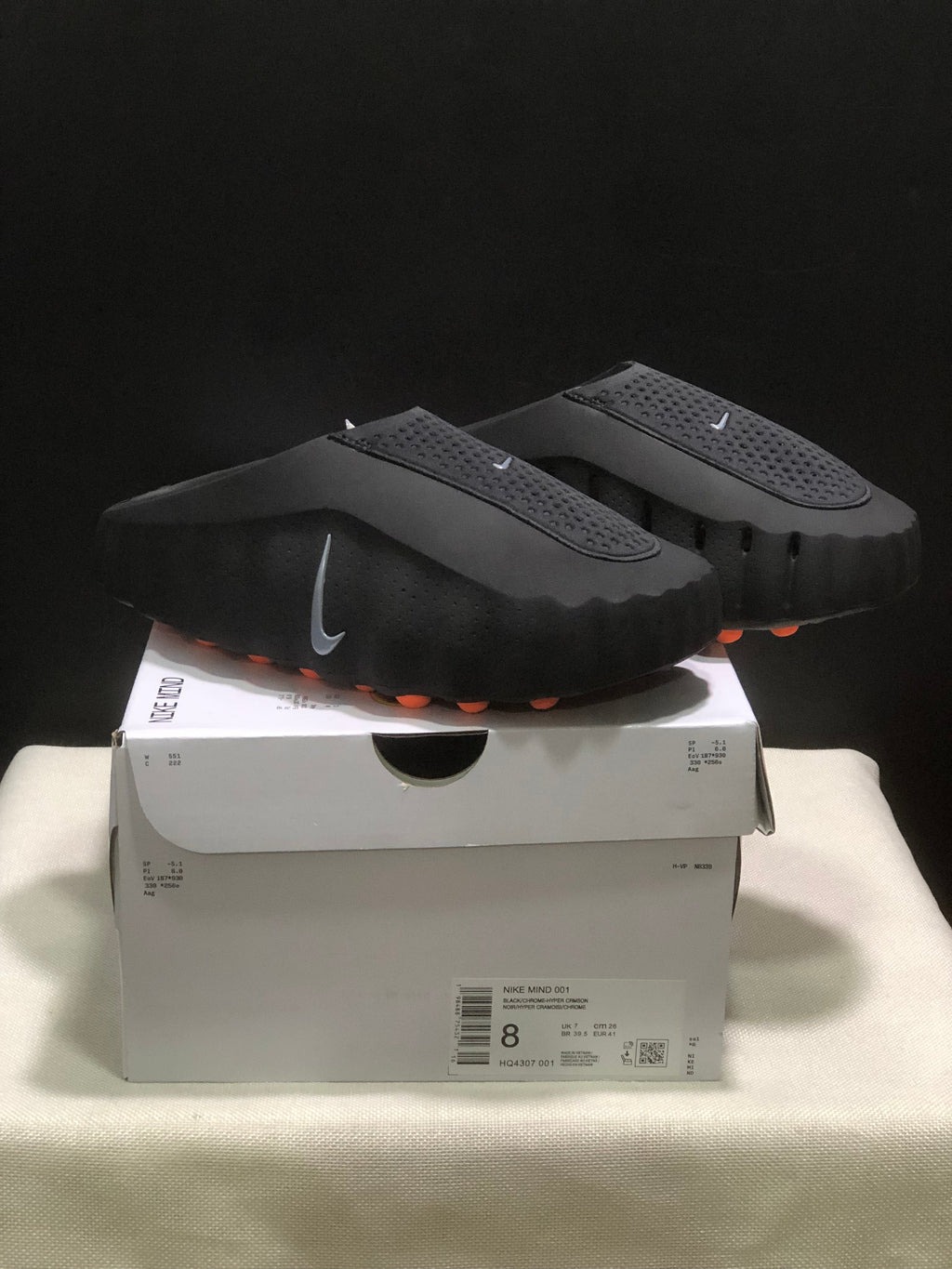 Nike Mind 001 Black Massage Slide Sandals