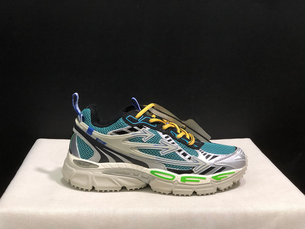 Off-White Be Right Back Sneakers Teal White Black