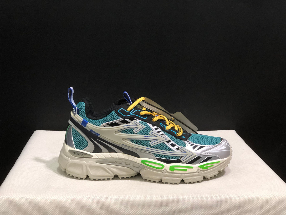Off-White Be Right Back Sneakers Teal White Black