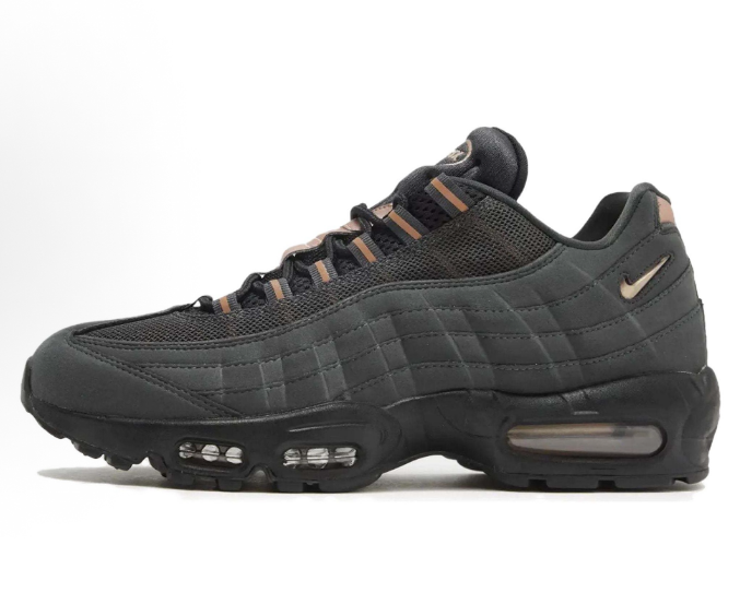 Nike Air Max 95 Sneakers Carbon and Gold