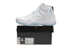 Jordan Air Jordan 11 Retro High-Top Sneakers in White and Blue
