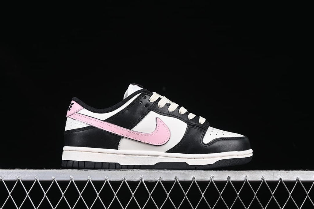 Nike SB Dunk Low Black White Pink Bow Sneakers
